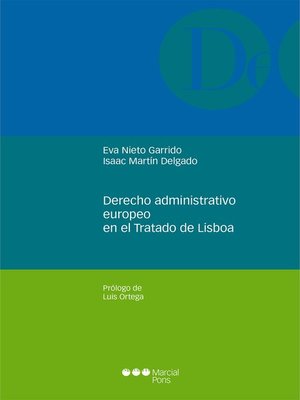 cover image of Derecho administrativo europeo en el Tratado de Lisboa